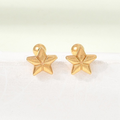 304 Stainless Steel Stud Earrings for Women SA-CBA44F8-04G-02-1