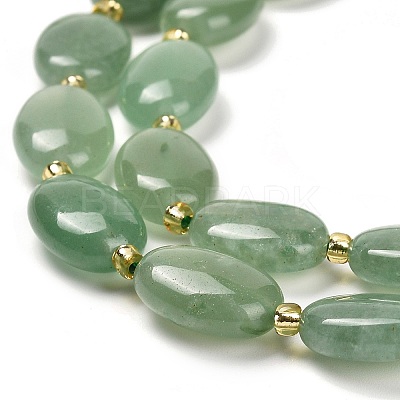 Natural Green Aventurine Beads Strands G-H005-A02-02-1