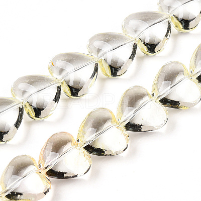 Transparency Glass Beads Strands GLAA-T023-13C-1