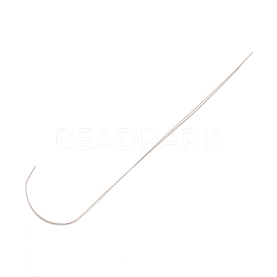 201 Stainless Steel Bented Beading Needles TOOL-WH0125-33A-1-1