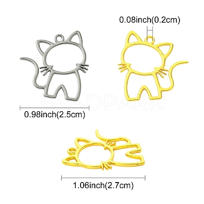 30Pcs Alloy Pendants FIND-YW0008-22G-1