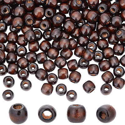 Wood European Beads WOOD-WH0030-25-1