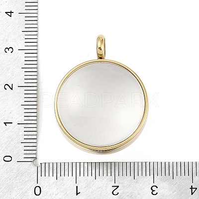 Ion Plating(IP) 304 Stainless Stee Locket Pendants STAS-S132-15G-03-1