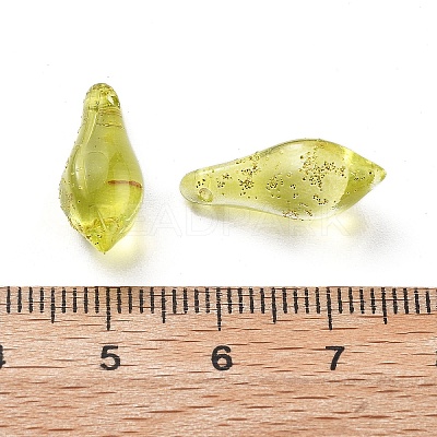 Handmade Gold Sand Lampwork Beads LAMP-M024-01C-1