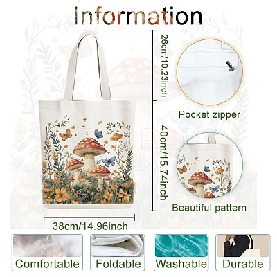 Canvas Women's Tote Bags ABAG-WH0056-003-1