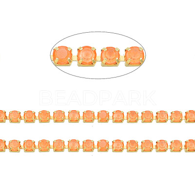 Brass Rhinestone Strass Chains CHC-N017-003B-B04-1