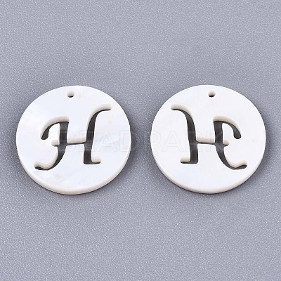 Natural Freshwater Shell Charms SHEL-S276-119H-1