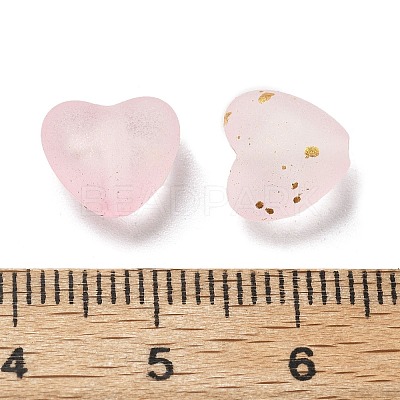 Frosted Transparent Acrylic Beads X1-OACR-F013-02-1