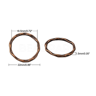 Tibetan Style Linking Rings LS-X-PALLOY-A017-R-FF-1