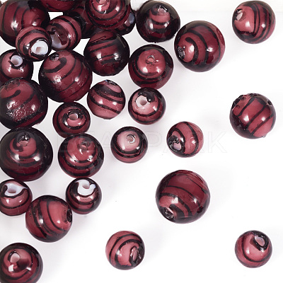 32Pcs Handmade Lampwork Beads LAMP-TA0001-56A-1