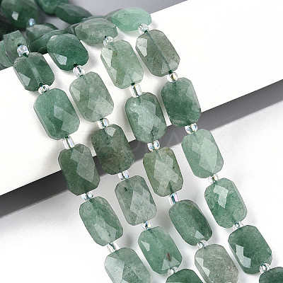 Natural Green Strawberry Quartz Beads Strands G-T139-77-1