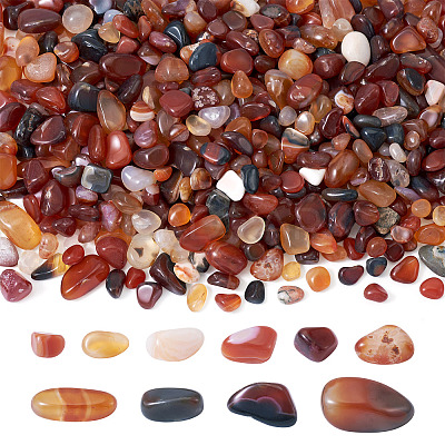 250G Dyed & Heated Natural Agate Beads G-TA0002-73D-1