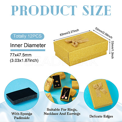 Cardboard Glitter Powder Jewelry Set Packaging Boxes CON-TAC0008-08B-1