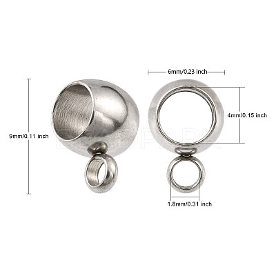 Tarnish Resistant 304 Stainless Steel Tube Bails STAS-M005-02-1