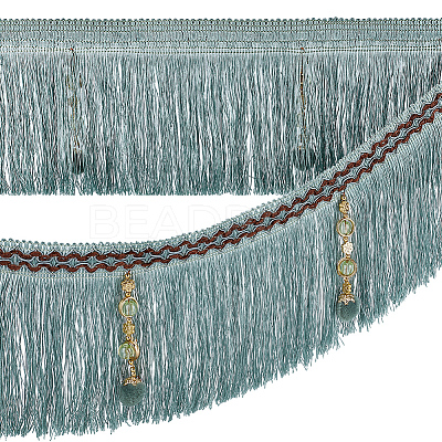 4M Polyester Fringe Tassel Trim DIY-OC0013-37A-1