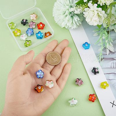20Pcs 10 Colors Glass Bead FIND-HY0001-03-1