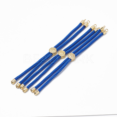 Nylon Twisted Cord Bracelet Making MAK-T003-03G-1