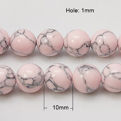 Synthetic Turquoise Beads Strands X-TURQ-H038-10mm-XXS04-1