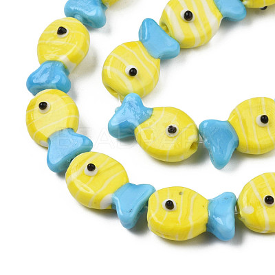 Handmade Lampwork Beads Strands LAMP-N021-41-A04-1