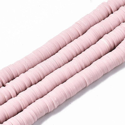 Handmade Polymer Clay Beads Strands CLAY-R089-8mm-145-1