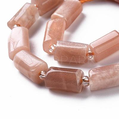 Natural Sunstone Beads Strands G-S345-8x11-011-1