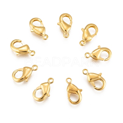Brass Lobster Claw Clasps KK-902-G-1