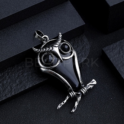 Natural Obsidian Big Pendants PW-WG15898-04-1