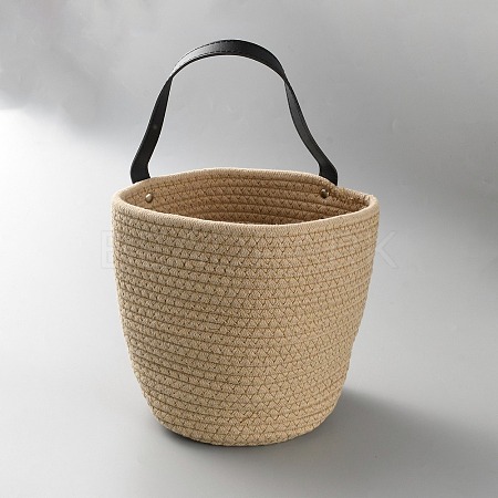Woven Cotton Storage Baskets AJEW-WH20054-010G-1