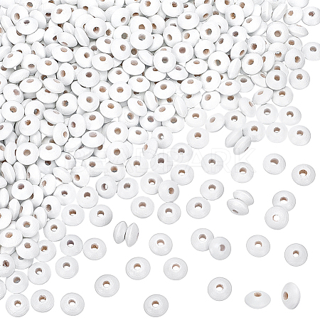 500Pcs Dyed Natural Beech Wood Beads WOOD-PH0003-85B-1