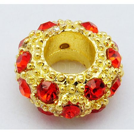 Alloy Rhinestone European Beads LS-CPDL-H997-7-1
