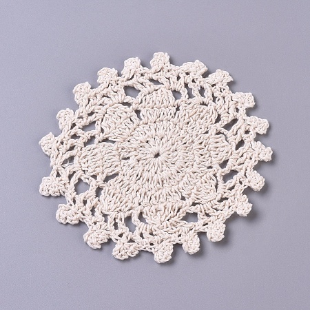 Woven Crochet Coasters Table Mats DIY-WH0157-10-1