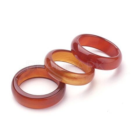 Natural Agate Rings G-S279-42D-1