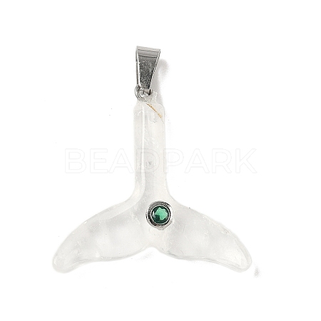 Natural Quartz Crystal Pendants G-P599-03P-07-1