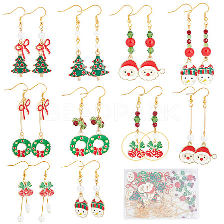 SUNNYCLUE Christmas Earring Making Kit DIY-SC0021-83-1