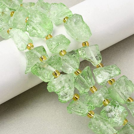 Raw Rough Natural Quartz Crystal Beads Strands G-Z131-J01-02-1