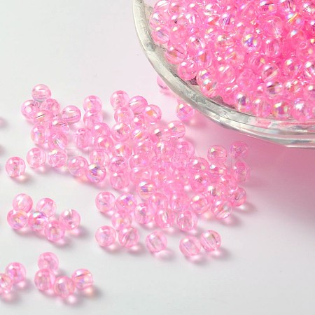 Eco-Friendly Transparent Acrylic Beads PL733-5-1
