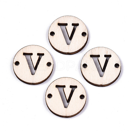 Unfinished Natural Poplar Wood Links Connectors WOOD-S045-140A-01V-1