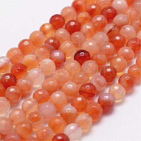 Natural Carnelian Beads Strands G-D840-34-6mm-1