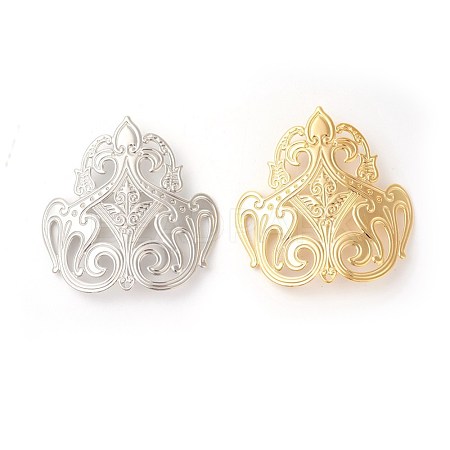 Brass Filigree Joiners Links KK-F772-17-1