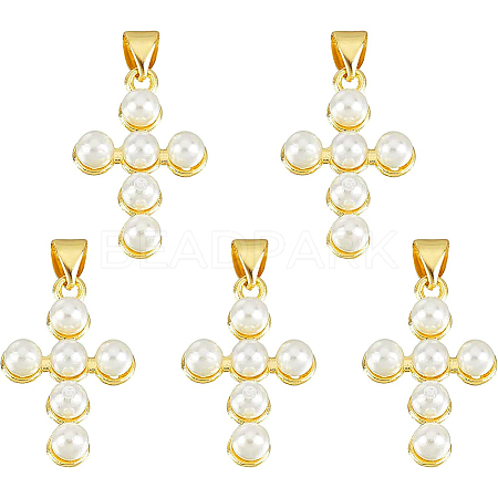 Shell Pearl Pendants ZIRC-NB0001-49G-1