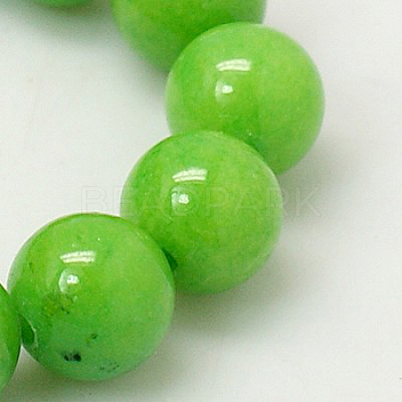 Natural Mashan Jade Round Beads Strands X-G-D263-4mm-XS17-1