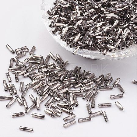 Glass Twisted Bugle Beads SEED-E002-9mm-TH-1