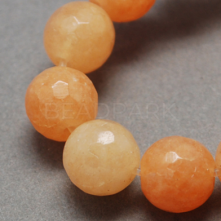 Natural Jade Bead Strands G-R166-10mm-23-1