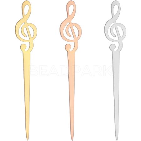 3Pcs 3 Colors Stainless Steel Sealing Wax Mixing Stirrers STAS-UN0040-10-1