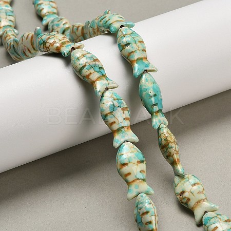 Synthetic Turquoise Beads Strands TURQ-F019-01I-1