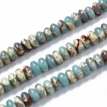 Synthetic Aqua Terra Jasper  Beads Strands G-S366-102B-1