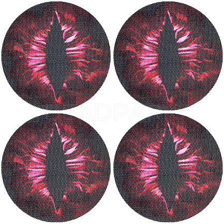 2 Sets Eye PVC Headlight Car Sticker AJEW-CP0006-12B-1