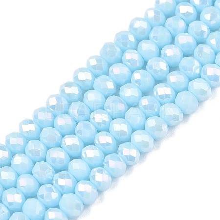Electroplate Glass Beads Strands LS-EGLA-A044-P3mm-B06-1