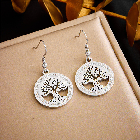 304 Stainless Steel Dangle Earrings FS-WG846BB-13-1