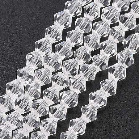 Transparent Glass Beads Strands EGLA-A039-T4mm-D13-1